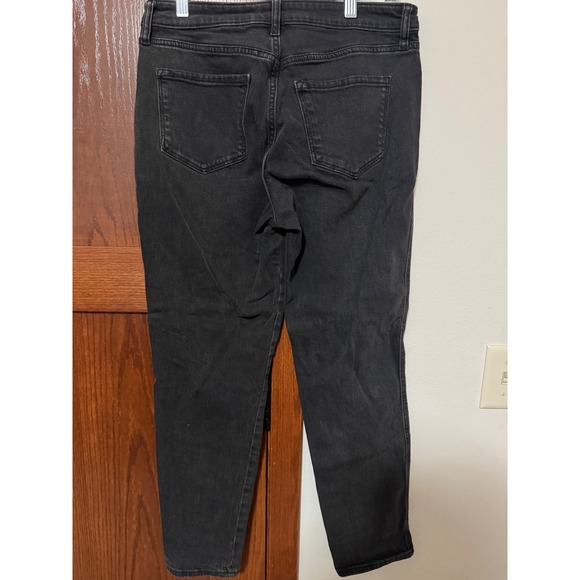 Old Navy High Rise Vintage Slim Black Wash Jeans Women Size 8 - Picture 3 of 3